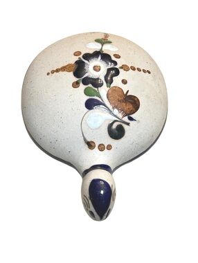 Hand-Painted Ceramic Turtle Figurine, Signed BEW